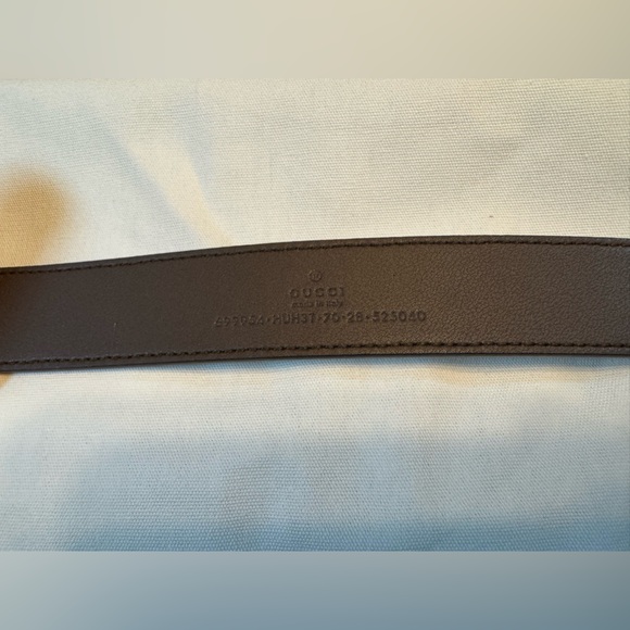 New Gucci Bamboo GG Supreme Logo Belt Size 28 / 70 cm Fits a Waist 26 - 30 - Picture 11 of 12